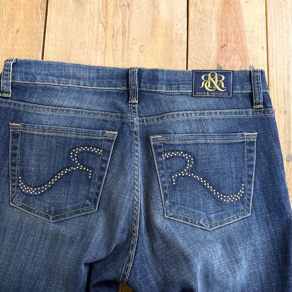 Rock & Republic Kasandra Mid Rise Bootcut flare Jeans 10 - Picture 6 of 9